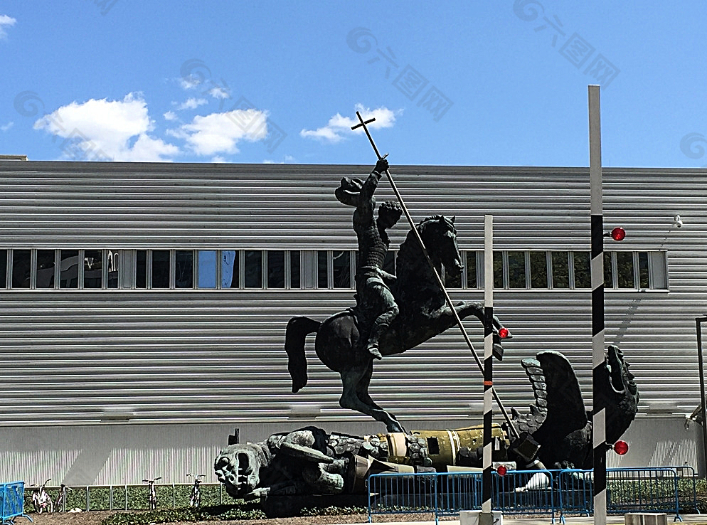 骑马勇士雕塑图片装饰素材免费下载(图片编号:5913475)_六图网16pic.com